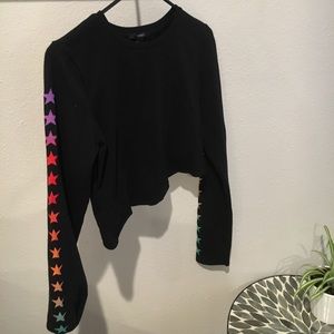 star cropped long sleeve
